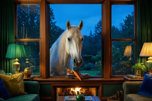Het paard komt zonder Sinterklaas