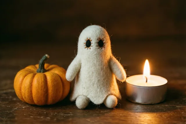 Een lief spookje bij kaarslicht