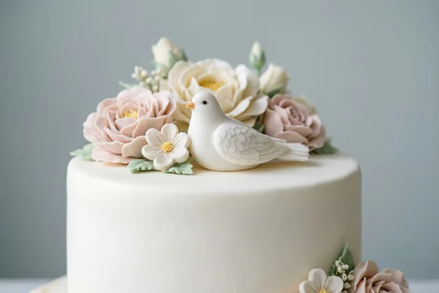 Witte taart, lieve doopwens