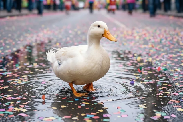 Carnaval aan de eendenvoeten