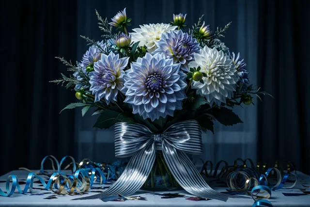 Dahlia's voor een knappe prestatie