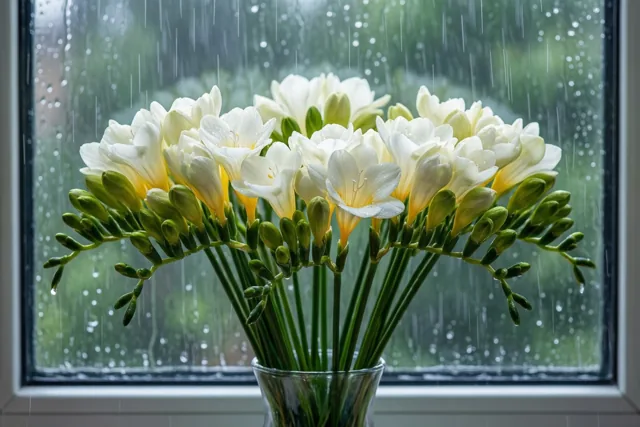 Freesia’s om bij stil te staan