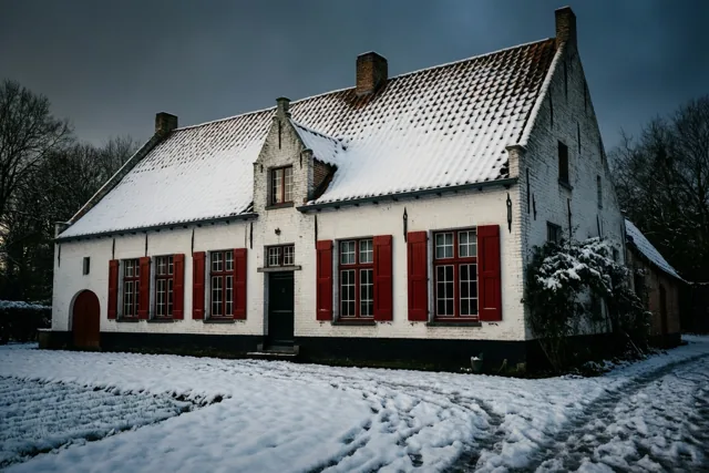 Stille winter rond de hoeve