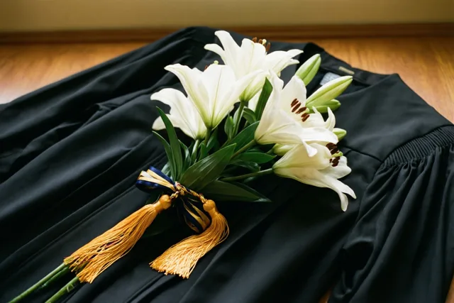 Witte lelies voor je afstuderen