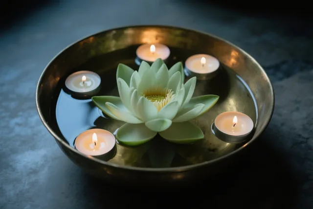 Witte lotus, warme wensen