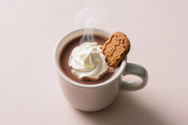 Zachtroze en warme chocolade