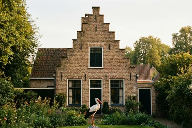 De ooievaar brengt geluk