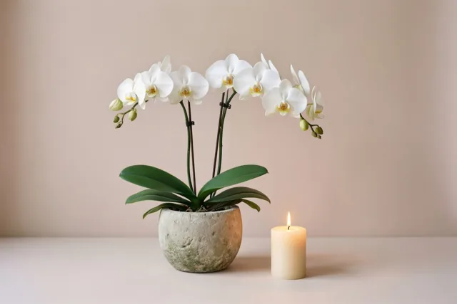 Een orchidee als stille steun