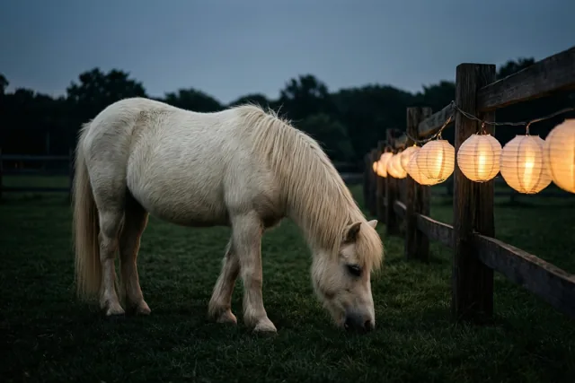 Sint-Maarten met een witte pony
