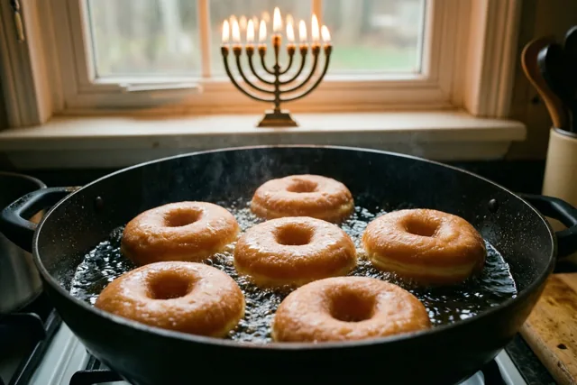 Zes donuts voor het lichtfeest