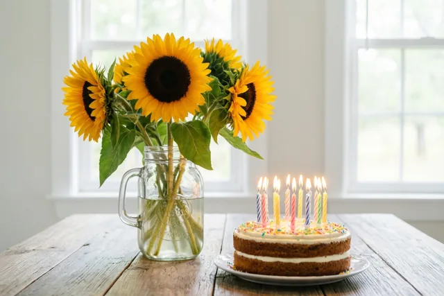 Zonnebloemen aan jouw feesttafel