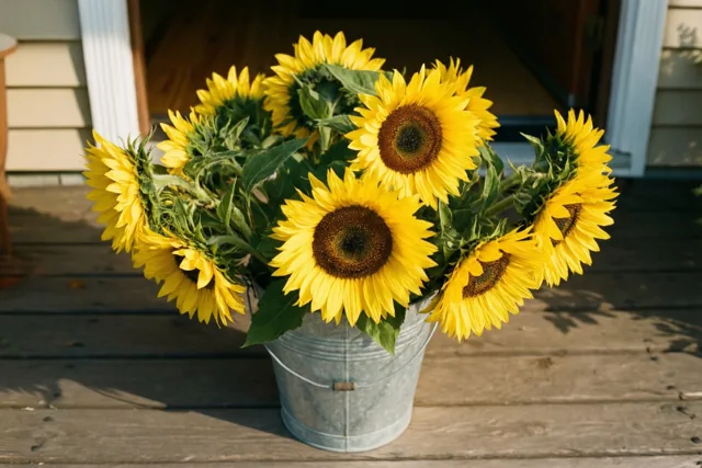 Zonnebloemen voor een stralend succes