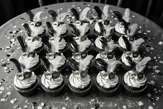 Cupcakes voor een stijlvol carnaval