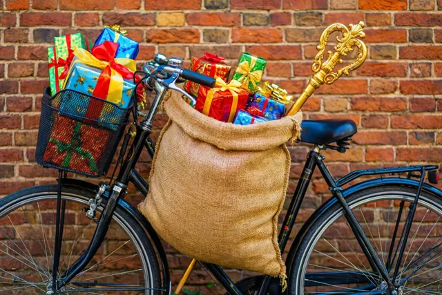 Een fietsmand vol sintenvreugde