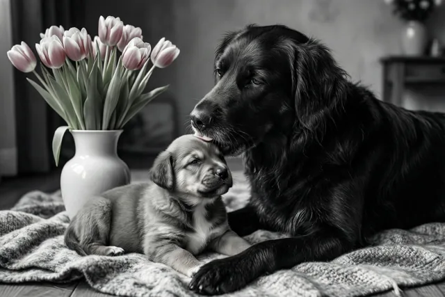 Een likje liefde voor mama