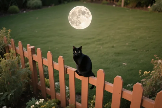 De kat houdt de wacht