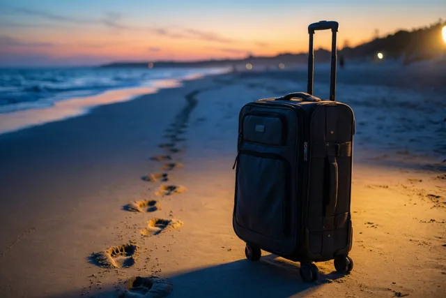 Koffer vol herinneringen aan zee