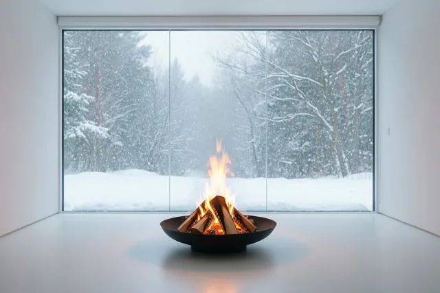 Een klein vuur voor winterdagen