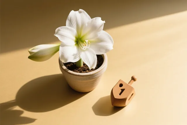 Zonlicht voor een witte bloem