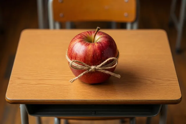 Een appeltje voor de juf