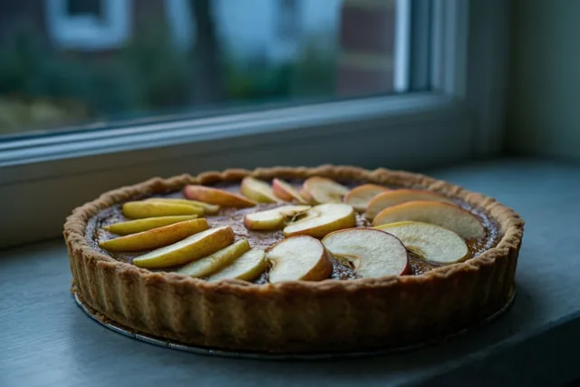 Sorry met een stukje appeltaart