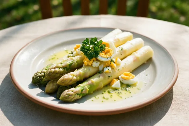 Asperges in de lentezon