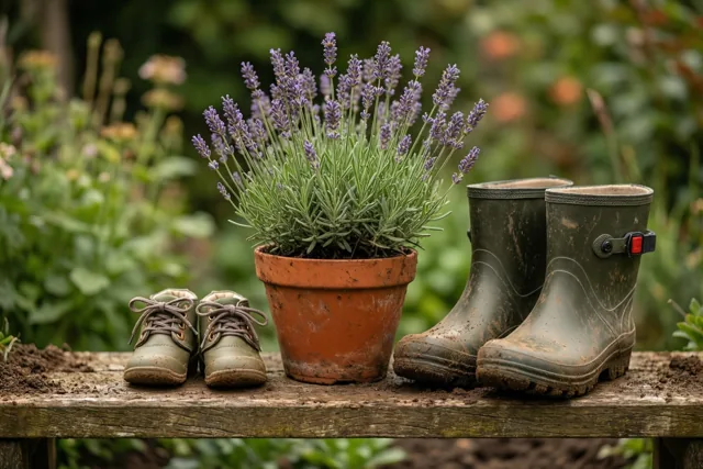 Lavendel voor kleine voetjes
