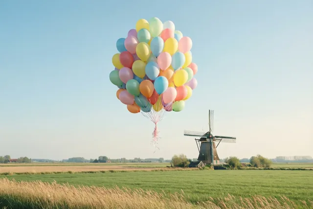 Ballonnen boven jouw geluk