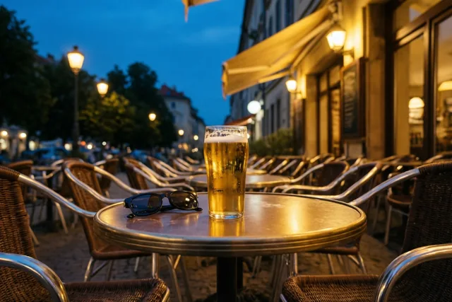 Zomeravond op café
