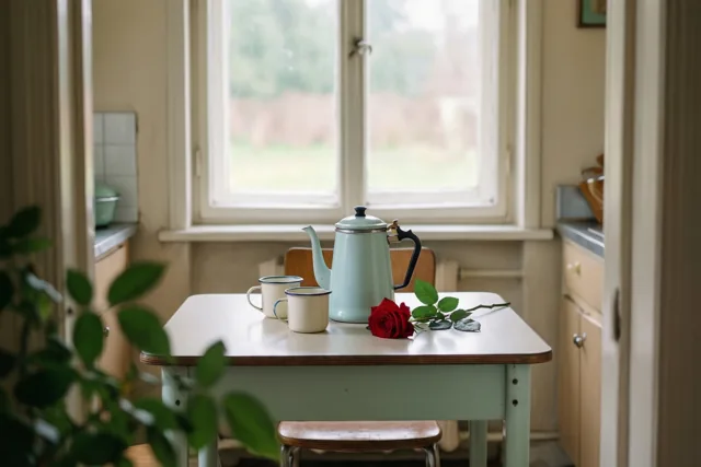 Liefde uit een blauwe koffiepot