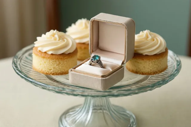 Een zoet ja bij de cupcakes