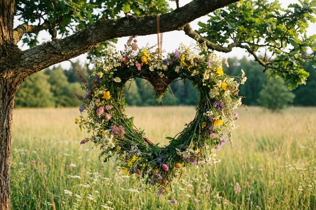 Liefde bloeit boven de weide