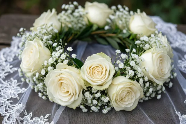 Gekroond met bloemen en liefde