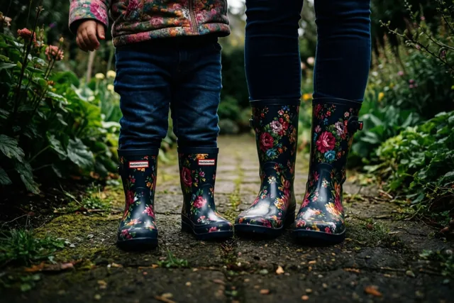 In mama's laarsjes lopen