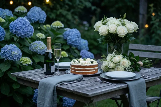 Samen vieren tussen bloemen en lichtjes