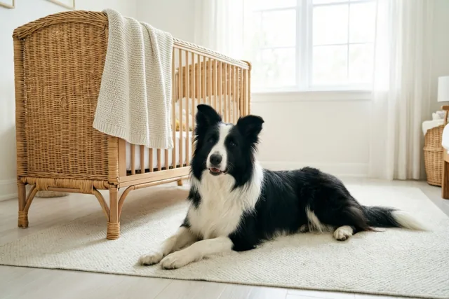 Een collie voor het kleintje