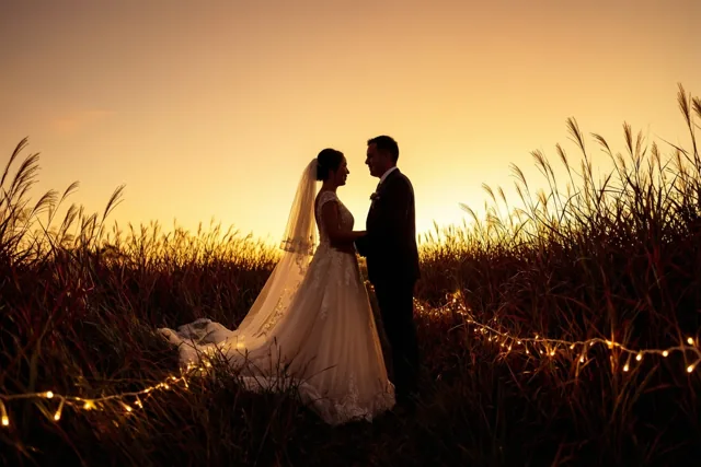 Jullie liefde in de avondgloed