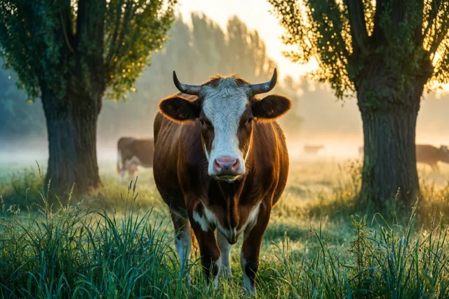 Goedemorgen uit de koeienwei
