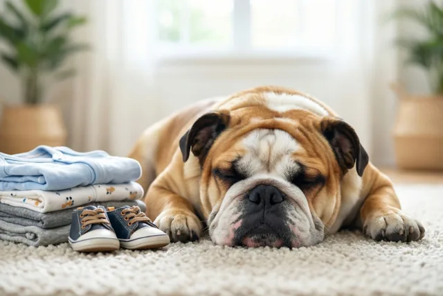 Een babyvriendje voor de buldog