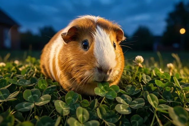 Cavia houdt de gelukswacht