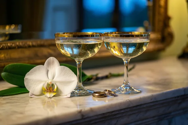 Bubbels met een gouden randje