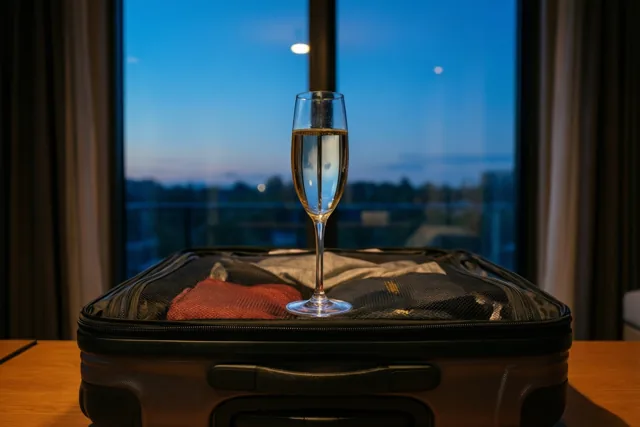 Nog één glas voor vertrek