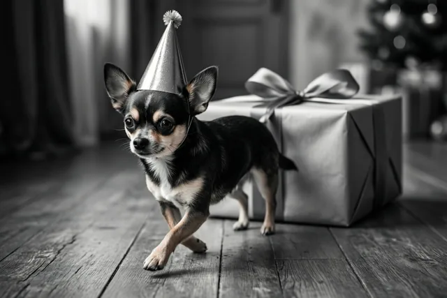 Klein hondje, groot verjaardagscadeau