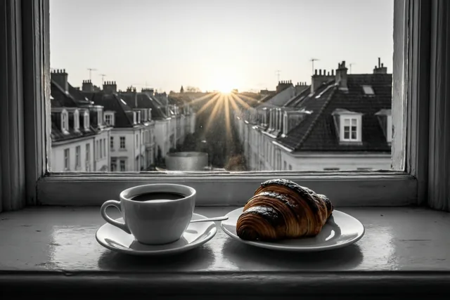 Een croissant kleurt je ochtend