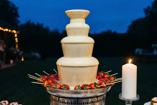 Chocolade bij een avondlijk doopfeest