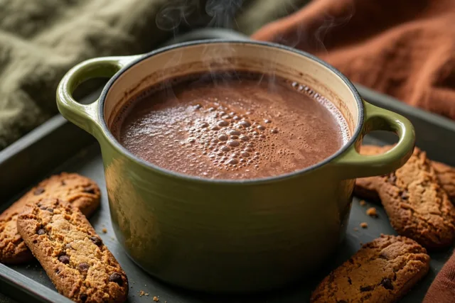 Koekjes en chocomelk voor troost
