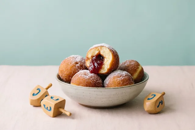 Chanoeka met zoete bolletjes