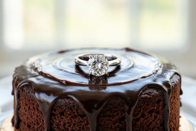 Verloofd met chocolade erbij
