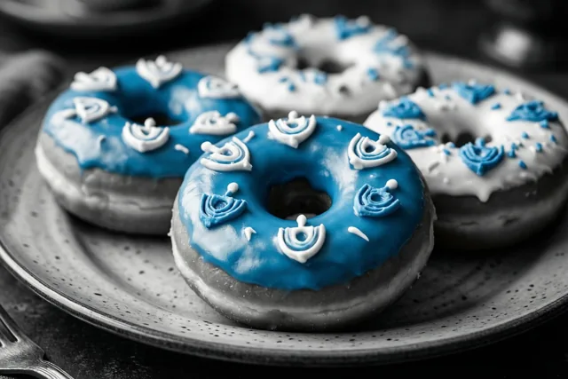 Zoet feest in blauw