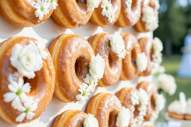 Donuts op het trouwfeest